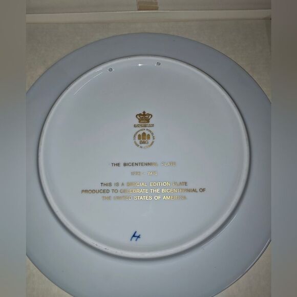 B & G Bing & Grondah Copenhagen USA Bicentennial Plate 1776-1976 Special Edition - Picture 7 of 9
